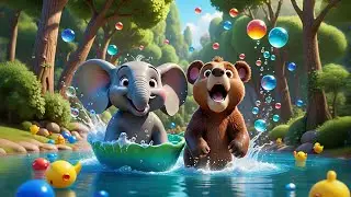 The Elephant&rsquo;s Bubble Bath Surprise 🐘🫧 | Fun Learning Story for | Bath Time Fun & Early Learning