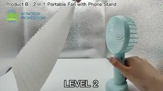 Fan with phone stand Product B wowtech