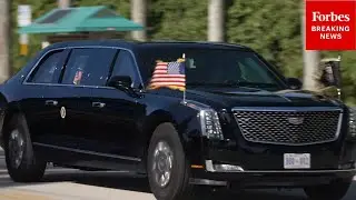 BREAKING NEWS: Trump Arrives At His Trump International Golf Club In West Palm Beach, Florida