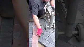 how the tool works to cut paving blocks quickly #tools #cuttingtool #pavingblocks #toolwork