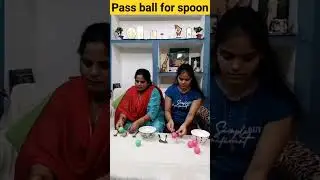 pass ball for spoon challenge 😂#shorts #viral #gaming #funnyvideo #challenge #ytshorts #partygames