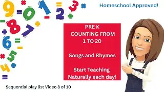 Teach Numbers Songs and Rhymes | PRE K - K  | Video 8 of 10 | MATH PLUS | Where math makes sense