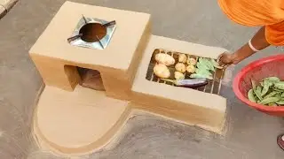 How to make Clay Chulha at Home । Primitive Technology Oven and Chulha। Mitti ka Chulha #Viral 