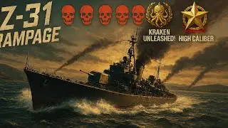 Kraken Unleashed in the Z-31! 5 Kills & High Caliber | World of Warships: Legends Estuary Domination