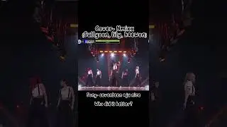 Seventeen very nice cover vs original #seventeen #nmixx #coversong #ajunice #highnotes