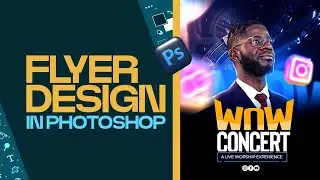 AMAZING CHURCH FLYER DESIGN ON PHOTOSHOP