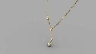 Aries - Zodiac Constellation Celestial Jewelry Necklace Presentation