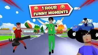 All in One | 1 Hour Dude Theft Wars Funny Moments 🤣 #99 | Dude Theft Fun