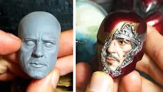 Sculpting Realistic Iron man Sculpture Timelapse - Avengers : Infinity War/Endgame Movie