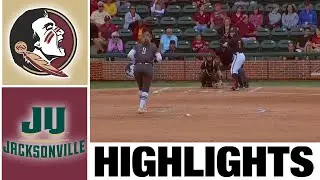 #4 Florida State vs Jacksonville Highlights | NCAA Softball Highlights | 2023 College Softball