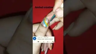 Rainbow 🌈 nail art design 💅 #nailart #youtube #short #rainbow 😍