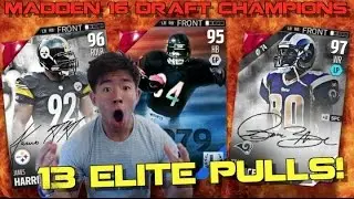 13 ELITE PULLS IN DRAFT CHAMPS!? Subday Sunday Appreciation Day! Madden 16 Draft Champions