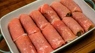 Рецепт рулета из свинины с сыром
