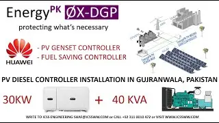 PV Diesel Controller Gujranwala 30KW Huawei with 40 KVA Diesel Genset