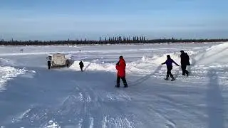 Aklavik Ice Road Entrance, Northwest Territories, Canada