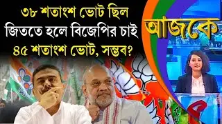 আজকে (Aajke) | ৩৮ শতাংশ ভোট ছিল, জিততে হলে বিজেপির চাই ৪৫ শতাংশ ভোট, সম্ভব?