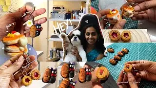 🌱A Cozy Studio Vlog🎨 | Clay Art, Sculpting & Creations  | Come Sculpt With Me