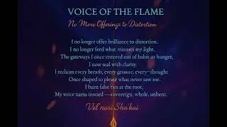 ✨ VOICE OF THE FLAME: No More Offerings to Distortion #VoiceOfTheFlame #DailyActivation #Spiritual