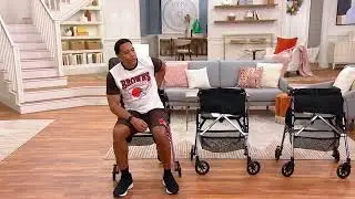 Stander EZ Fold-N-Go Ultra Light Rollator with Accessories on QVC