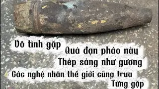 Ngay cả nghệ nhân thế giới trưa từng gặp được thép đạn pháo này làm dao chopper thép sáng như gương 