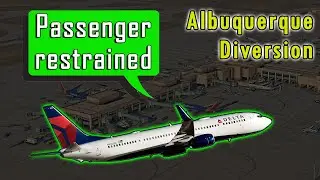 UNRULY PASSENGER TRIES TO BREACH THE COCKPIT | Delta Diverts to Albuquerque