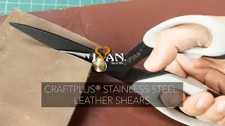 Craftplus&reg; Stainless Steel Leather Shears