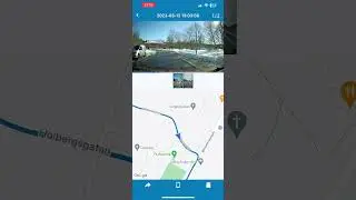 Luxorparts (COOAU dual) bilkamera dashcam dash cam camera fr&aring;n Kjell o Company med karta. 2023-03-12