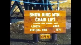 Snow King Mountain Chair Lift, Jackson, Wyoming - Summer 1948 Home Movie