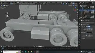 Blender Truck low-poly part 5