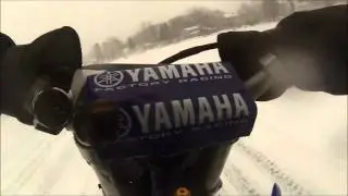 One lap of the Wallace Lake Ice Race