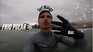 Días de TORMENTA🌪 *TEMPORAL ÉPICO* | Surf Málaga