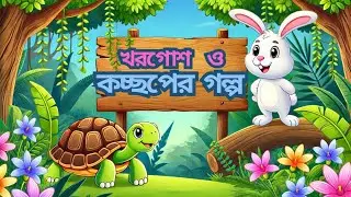 খরগোশ আর কচ্ছপের গল্প -The Rabbit and The Tortoise |Rupkothar Golpo |Bangla Cartoon |Tinyworld 🌏