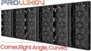 Right Angle, Corner, Curved Design Digital Signage Outdoor Fixed Installation LED Display Screens