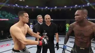 Nate Diaz vs Israel Adesanya UFC 4 Fight