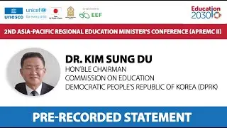#APREMC2022 | Pre-Recorded Statement | Minister of Democratic People's Republic of Korea (DPRK)