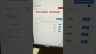 Backup multiple Airtable bases at once.        #airtable #excel #backupsoftware