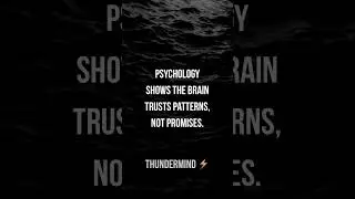 Why patters matter more than promises #thundermind #psychology #mindset #shorts