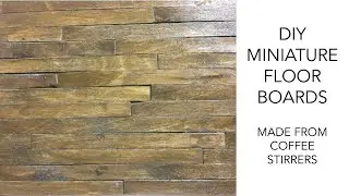 DIY Miniature Floorboards - Dollhouse Floor