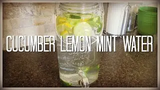Cucumber Lemon Mint Water | Delicious & Refreshing | HOMESTEAD DREAMING