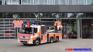 [Feueralarm bei der Feuerwehr] L&ouml;schzug BF Frankfurt FRW 1 zur BMA ins FRTC