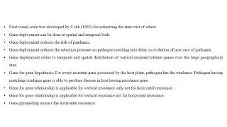 Breeding for disease resistance objectives