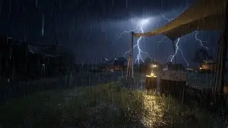 Heavy Rain on Window at Night 🌧️ Sleep Instantly with ASMR Rain Sounds