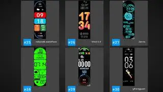 Top 50 Full Watch Faces For the Mi Band 6