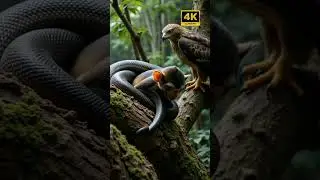 Snake vs Monkey! Eagle Waits to Strike in Savage Wildlife Encounter! | #wildlife