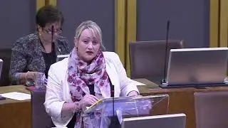 UKIP AM Gareth Bennett asks a question about rent increases in the social housing sector