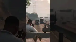 GTA V Headshot from moving truck