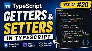 #20 TypeScript Getters & Setters | Accessors Explained with Examples  #typescript  #javascript