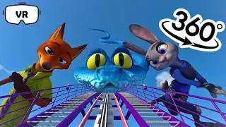 Zootopia 2  Roller Coaster ❄️🎢 | 360&deg; VR Experience
