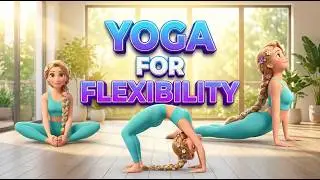 5 min Yoga for Body Toning | Kid-Friendly Flexibility Exercises | YOGA girls