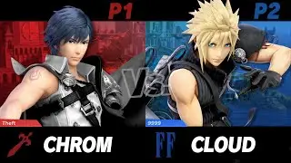 Theft (Chrom, Roy, Link, Falco) vs Ryn (Cloud, Samus, Dark Pit) HDR Yuzu Friendlies